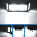 7 Inch 360W Dual Side Shooter LED Work Light Bar Combo Offroad ATV Driving L Nw