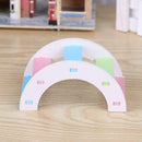 Hamster Colorful Ladder Toys Small Animal Pets Climbing Wood Rainbow Bridge
