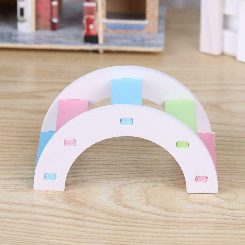 Hamster Colorful Ladder Toys Small Animal Pets Climbing Wood Rainbow Bridge