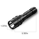 Solar Powered 10W LED USB Rechargeable Flashlight Torch 5 Modes Camping Light
