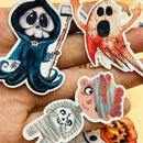 33pc Halloween Stickers Lot Die-cuts For Junk Bullet Cra Scrapbook Journal N8N5
