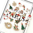 20x Alloy Enamel Mixed Christmas Charms Pendant Decor Craft Making Jewelry S7D3