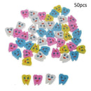 50pcs/bag Molar Shaped Tooth Rubber Erasers Dentist Gift Dental Clinic M7E7 N0C2