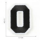 10Pc Set Numbers 0-9 Sew Iron on Patch Embroidered Applique Alphabet Badge Int