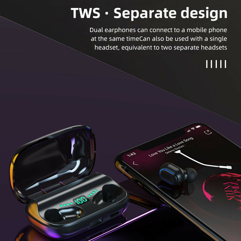 T11 Bluetooth V5.0 Headset TWS True Wireless Dual Earbuds In-Ear Earphones
