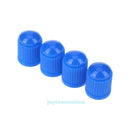 100pcs Plastic Car Truck Bike Tire Tyre Wheel Valve Stems Caps Dust Cover Blue