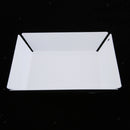 Iron Snacks Platter Jewelry Cosmetics Display Organizer Tray White Square S