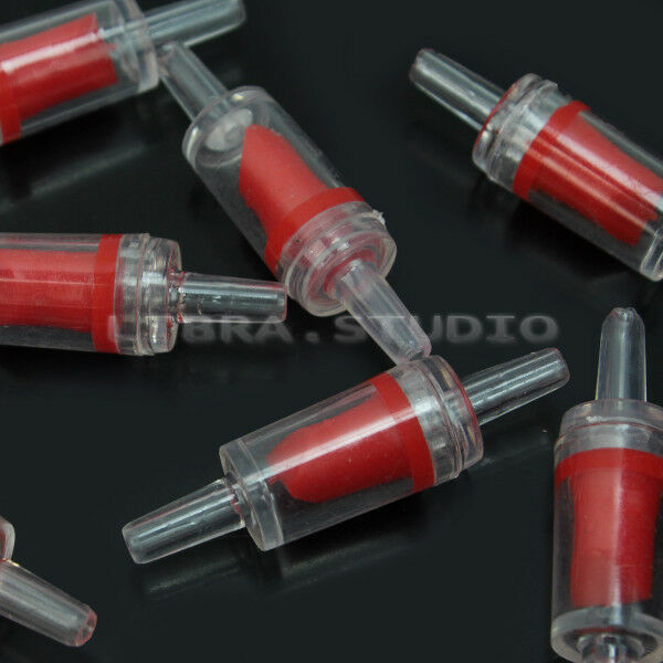 10 Pcs Plastic-Non-Return One Way Check Valve for Aquarium Co2 System Air Pump