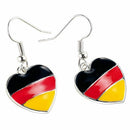 St. Leonhard Merchandise: Heart shaped earrings "Germany" (Earrings Germany I7C5