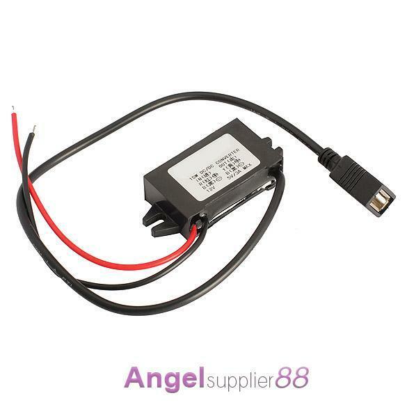 Car Charger Converter 12V To 5V 3A 15W Step Down Module With USB Cable