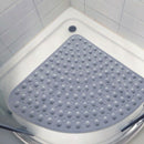 Corner Shower Mat Sector Rubber Anti-Slip Quadrant Bath Mat Anti-Bacterial  O7K3