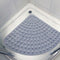 Corner Shower Mat Sector Rubber Anti-Slip Quadrant Bath Mat Anti-Bacterial  O7K3