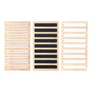 Bamboo Wooden Ring Display Stand Stud Earring Box Jewelry Display Tray, White