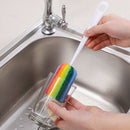 Washing Sponge Cleaning Brush Scrubber With Handle Cleaning Utensils Bru%!
