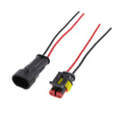 Car Male&Female HID Electrical Wire Plug w/ 14AWG Cable Wire Harness 2pin