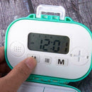 4 Grids Plastic Medicine Storage With Alarm Reminder Sorter Box D6Z6 Organ J0A7