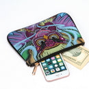 5D Diamond Owl Painting Clutch Bag Leather Wallet Handbag DIY For Women Zipper