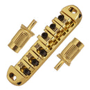 Electric Guitar Roller Saddle Bridge Stop Bar+4pcs Guitar Speed Knobs for LP