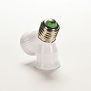 Screw E27 LED Base Light Lamp Bulb Socket 1 to 2 Splitter Adapter Converter TO