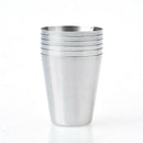 6Pcs/30Ml Stainless Steel Camping Tableware Compact Size Cover Mug Camping
