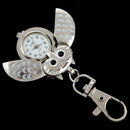 Double open owl Key ring Pocket watch P8A9