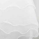 Wedding Bridal Organza Wrap Shrug Bolero Coat Tulle Cocktail Shawl White  A