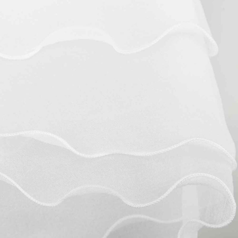 Wedding Bridal Organza Wrap Shrug Bolero Coat Tulle Cocktail Shawl White  A
