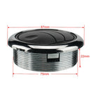 For RV Bus 75mm A/C Air Vent Universal Air Conditioning Outlet with Chrome