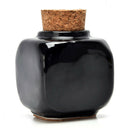 1pc Ceramic Glass Dappen Dish Bottle Liquid Bowl Cup With Wood Lid lj