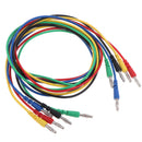 5PCS 4mm Banana Plug to Banana Plug Double End Test Lead For Multimeter 5 ColoFT