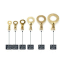150Pcs/set Car Ring Type Golden Brass Non-insulated Crimp Terminals Connectors