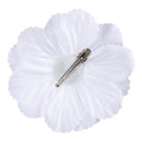 Rhinestone Peony Flower Hair Clip for Girl Toddler Lady White