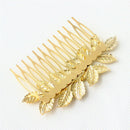 1x Women Hair Clips Hair Comb Hairpin Alloy Leaves Elegant Headband 3C