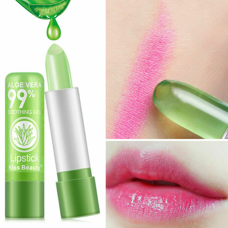Aloe Vera Lipstick Color Mood Changing Long lasting Moisturizing Lipstick Gloss