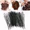 45Pcs Long 6.0CM U Black Hair Bobby Pins Grips Hair Clip Confidence HOT-AU Y6L9