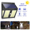 250LED Solar Motion Sensor Wall Light Waterproof Outdoor Yard Security Lamp