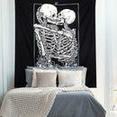 Mandala Tapestry Wall Hanging Blanket Yoga Mat Bedroom Decor (Skull02 M) SN9F