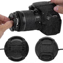 Universal 77mm Front Lens Cap Hood Cover Center Snap Camera SLR For DSLR X0 T9H6