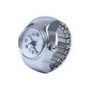 Watch Quartz Movement Oval Ring Alloy Deco Woman WHITE M9D2