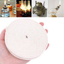 4.5m/15ft Flat Cotton Oil Lamp Wick Roll For Oil Lamps LanternsB Gw