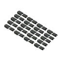 Hot 20 Pcs Black Paracord Plastic Zippers Pull Replacement For Sport Outdoor LJ