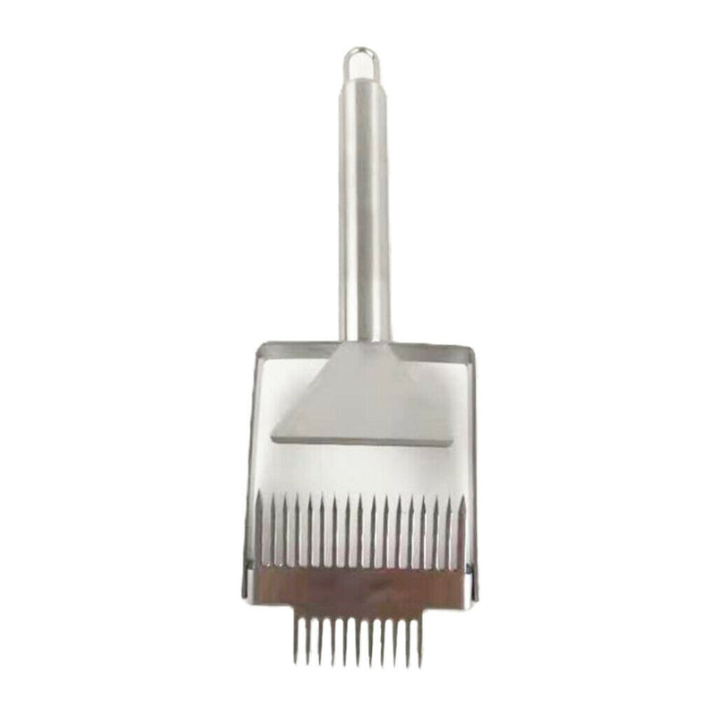 Double Tooth Honey Uncapping Fork Scraper Stainless Steel Bee Hive Uncapper
