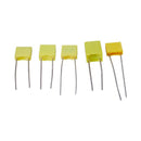 50pcs 10 Value Polypropylene Safety Plastic Film Capacitor (1nF-0.47uF)