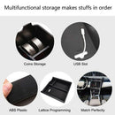 Console Organizer Tray, Center Console Organizer Insert Abs Black Materials