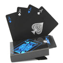 55 Pcs/Deck Poker Waterproof Playing Cards Set Classic Magic Tricks Tool BlackM&