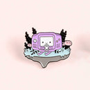 Electronic Game Machine Brooch Cartoon Badge Jacket Backpack Pin (Style 1)  A