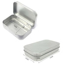 8-Pack Hinged Tin Box Containers With Solid Hinged Top,Use for First Aid Ki O5A9