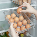 12 Cells Egg Storage Box Crisper Container Kitchen Organizer With Cover Tra
