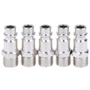 5pcs Euro Air Line Hose Fitting 1/4" Quick Release Air Compressor Connector ME