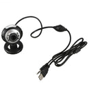 USB 6 LED CamÃ©ra de Vision Nocturne PC Webcam RÃ©seau avec Microphone pour M